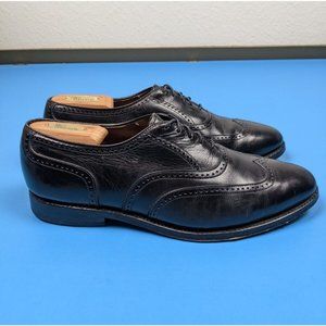 Allen Edmonds Marlow Mens Wingtip Oxford Black Leather Dress Shoes Size 9.5 D